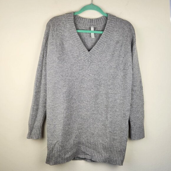 Athleta Sweaters - Athleta Wool Cashmere V-Neck Tunic Sweater Heather Gray sz S